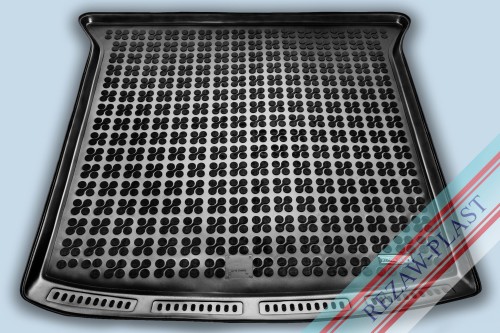 Trunk mat black fits to: Seat ALHAMBRA II 2010 - 2020, Volkswagen SHARAN II 2010 - 2022