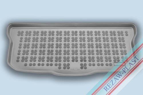 Trunk mat grey fits to: Citroen C1 II 2014 - 2021, Toyota AYGO II 2014 - 2021