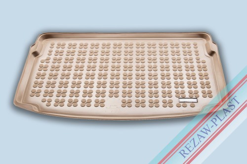 Trunk mat beige fits to: Volkswagen POLO VI 2017 -