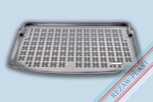 Trunk mat grey fits to: Volkswagen POLO VI 2017 -