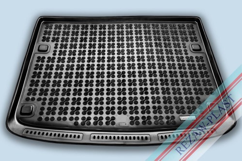 Trunk mat black fits to: Porsche CAYENNE I 2002 - 2010, Volkswagen TOUAREG I 2002 - 2010