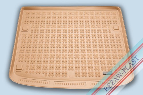 Trunk mat beige fits to: Porsche CAYENNE I 2002 - 2010, Volkswagen TOUAREG I 2002 - 2010