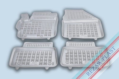 Dywaniki podłogowe szare pasują do: Mazda 2 IV Hybrid 2022 -, Toyota YARIS IV 2020 -