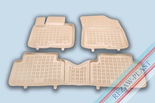 Floor mats beige fit to: Kia SORENTO IV 2020 -
