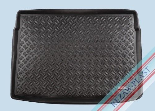Trunk mat PE with rubber surface fits to: Volkswagen GOLF V, VI 2003 - 2012