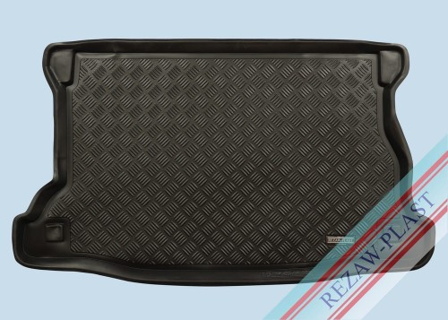 Trunk mat PE with rubber surface fits to: Honda JAZZ II (GD) 2002 - 2008