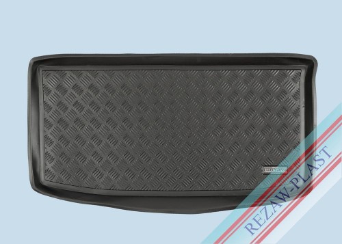 Trunk mat PE with rubber surface fits to: Fiat PANDA II 2003 - 2012