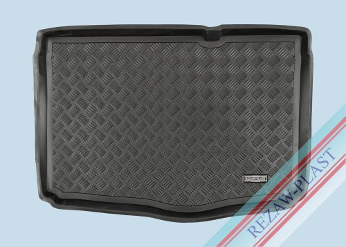 Trunk mat PE with rubber surface fits to: Fiat PUNTO III 2012 - 2018, PUNTO EVO 2009 - 2012, GRANDE PUNTO 2005 - 2009