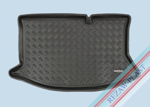 Trunk mat PE with rubber surface fits to: Ford FIESTA VI MK7 2008 - 2017