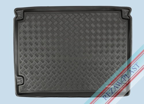 Mata bagażnika PE z gumową powłoką pasuje do: Citroen BERLINGO II 2008 - 2018, Peugeot PARTNER II 2008 - 2018