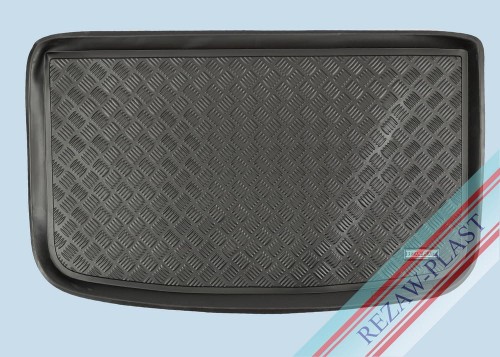 Trunk mat PE with rubber surface fits to: Peugeot 206 1998 - 2012