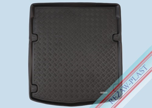Trunk mat PE with rubber surface fits to: Audi A6 IV C7 2011 - 2018