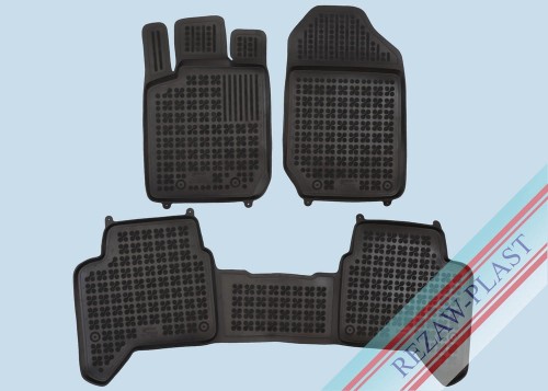 Floor mats black fit to: Ford Ranger V 2011 - 2020