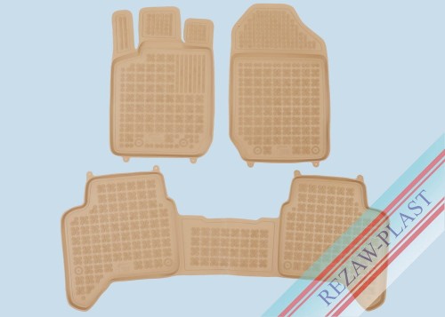 Floor mats beige fit to: Ford Ranger V 2011 - 2020