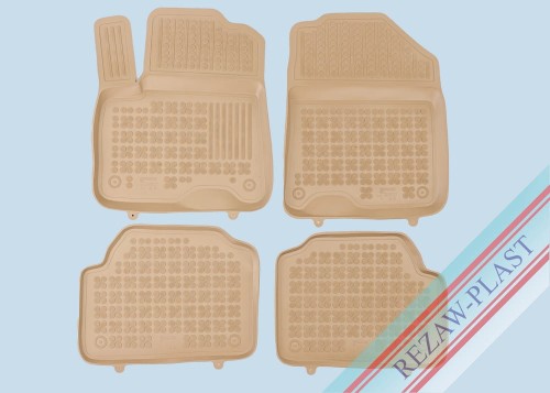 Floor mats beige fit to: Kia E - NIRO I 2019 - 2022