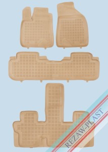 Dywaniki podłogowe beżowe pasują do: Toyota HIGHLANDER III (XV50) 2013 - 2019