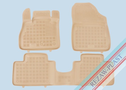 Floor mats beige fit to: Renault GRAND SCENIC IV 2016 - 2021