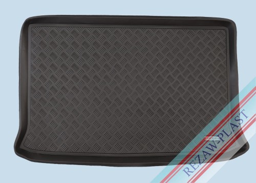 Trunk mat PE with rubber surface fits to: Citroen BERLINGO I 1996 - 2010, Peugeot PARTNER I 1997 - 2010