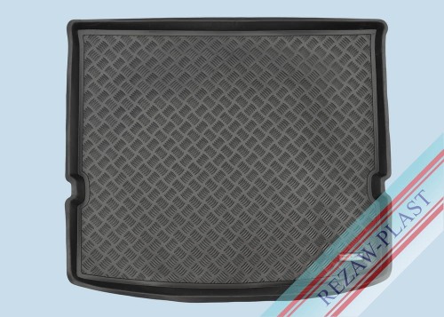 Trunk mat PE with rubber surface fits to: Ford S - MAX II 2015 -