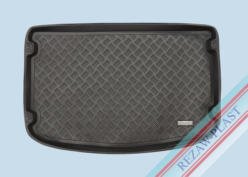 Trunk mat PE with rubber surface fits to: Kia RIO IV 2017 -