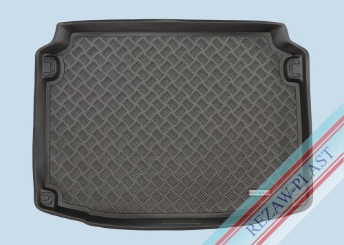 Trunk mat PE with rubber surface fits to: Peugeot 308 II 2013 - 2021