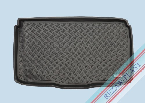 Trunk mat PE with rubber surface fits to: Suzuki IGNIS II 2003 - 2008