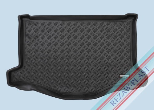 Trunk mat PE with rubber surface fits to: Honda JAZZ IV 2015 - 2020, FIT III 2015 - 2021