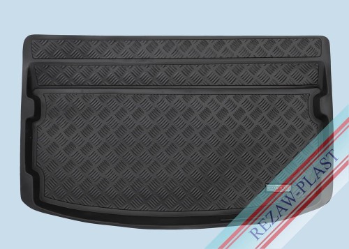 Trunk mat PE with rubber surface fits to: Kia RIO IV 2020 -
