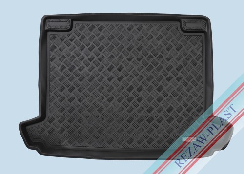 Trunk mat PE with rubber surface fits to: Renault CLIO III 2005 - 2012