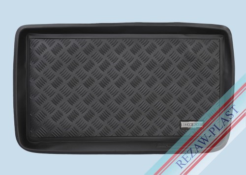 Trunk mat PE with rubber surface fits to: Seat ALHAMBRA II 2010 - 2020, Volkswagen SHARAN II 2010 - 2022