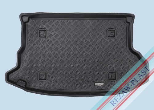 Trunk mat PE with rubber surface fits to: Hyundai TUCSON I 2004 - 2009