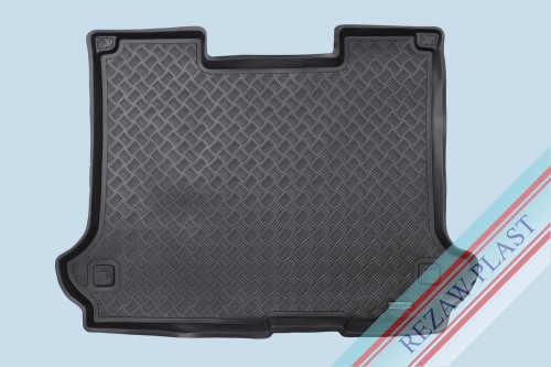 Trunk mat PE with rubber surface fits to: Fiat DOBLO I PANORAMA 2005 - 2009