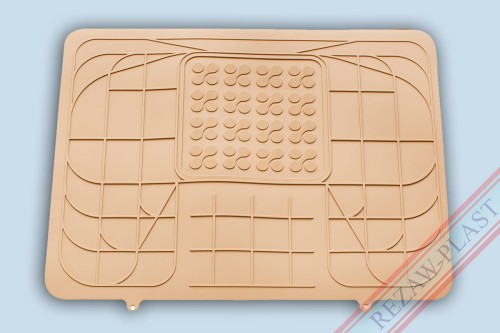 Universal rear middle floor mat - tunnel cover 42x52,5, beige color