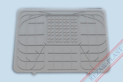 Universal rear middle floor mat - tunnel cover 42x52,5, grey color