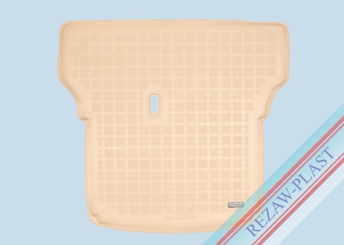 Trunk mat beige fits to: Skoda FABIA III 2014 - 2021