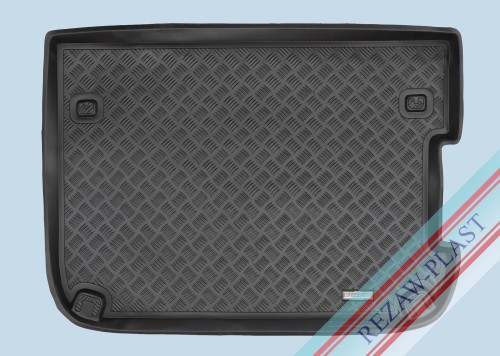 Trunk mat PE with rubber surface fits to: Citroen C4 PICASSO I 2006 - 2013
