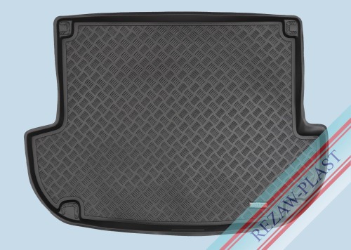 Mata bagażnika PE z gumową powłoką pasuje do: Hyundai SANTA FE II 2006 - 2012