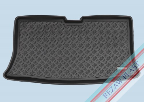 Trunk mat PE with rubber surface fits to: Nissan MICRA III K12 2002 - 2010