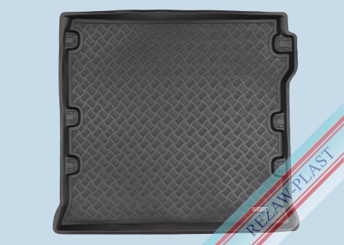 Trunk mat PE with rubber surface fits to: Nissan PATHFINDER III 2005 - 2012