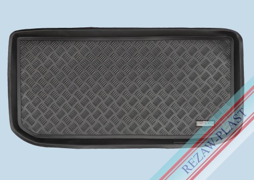 Trunk mat PE with rubber surface fits to: Opel AGILA A I 2000 - 2007, Suzuki WAGON R 1997 - 2000, WAGON R+ 2000 - 2006