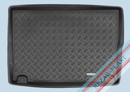 Trunk mat PE with rubber surface fits to: Opel MERIVA B II 2010 - 2014