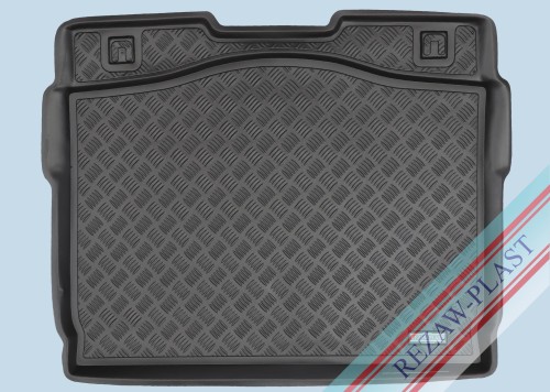 Mata bagażnika PE z gumową powłoką pasuje do: Peugeot 207 2006 - 2012