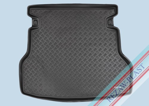 Trunk mat PE with rubber surface fits to: Toyota AVENSIS II 2003 - 2009