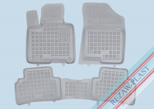 Floor mats grey fit to: Hyundai TUCSON III 2018 - 2020, TUCSON IV 2020 -, Kia SPORTAGE V 2021 -