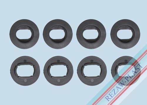 Owalne stopery czarne