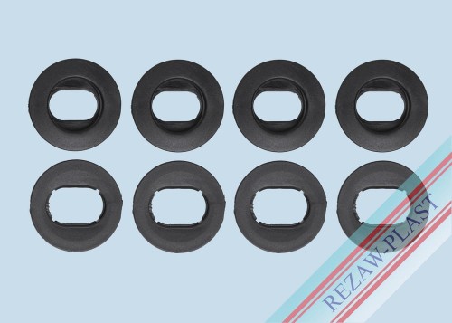 Owalne stopery szare