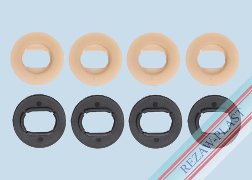 Owalne stopery beżowe