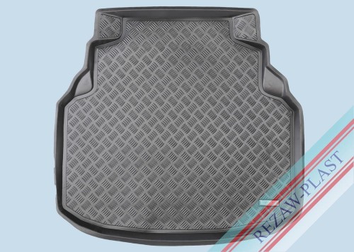 Trunk mat PE with rubber surface fits to: Mercedes W204 C - CLASS 2007 - 2014