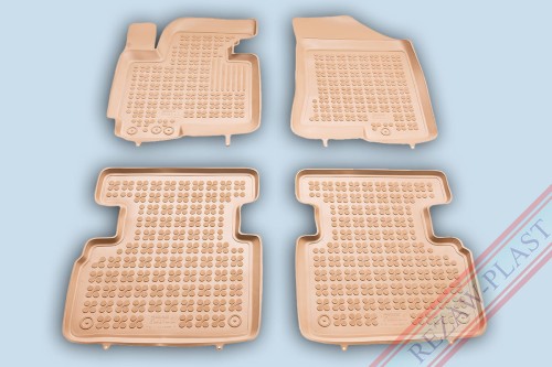 Floor mats beige fit to: Kia SPORTAGE III 2010 - 2015