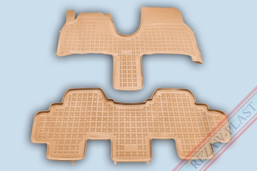 Floor mats beige fit to: Citroen C8 2002 - 2014, Fiat ULYSSE II 2002 - 2010, Lancia PHEDRA 2002 - 2010, Peugeot 807 2002 - 2014